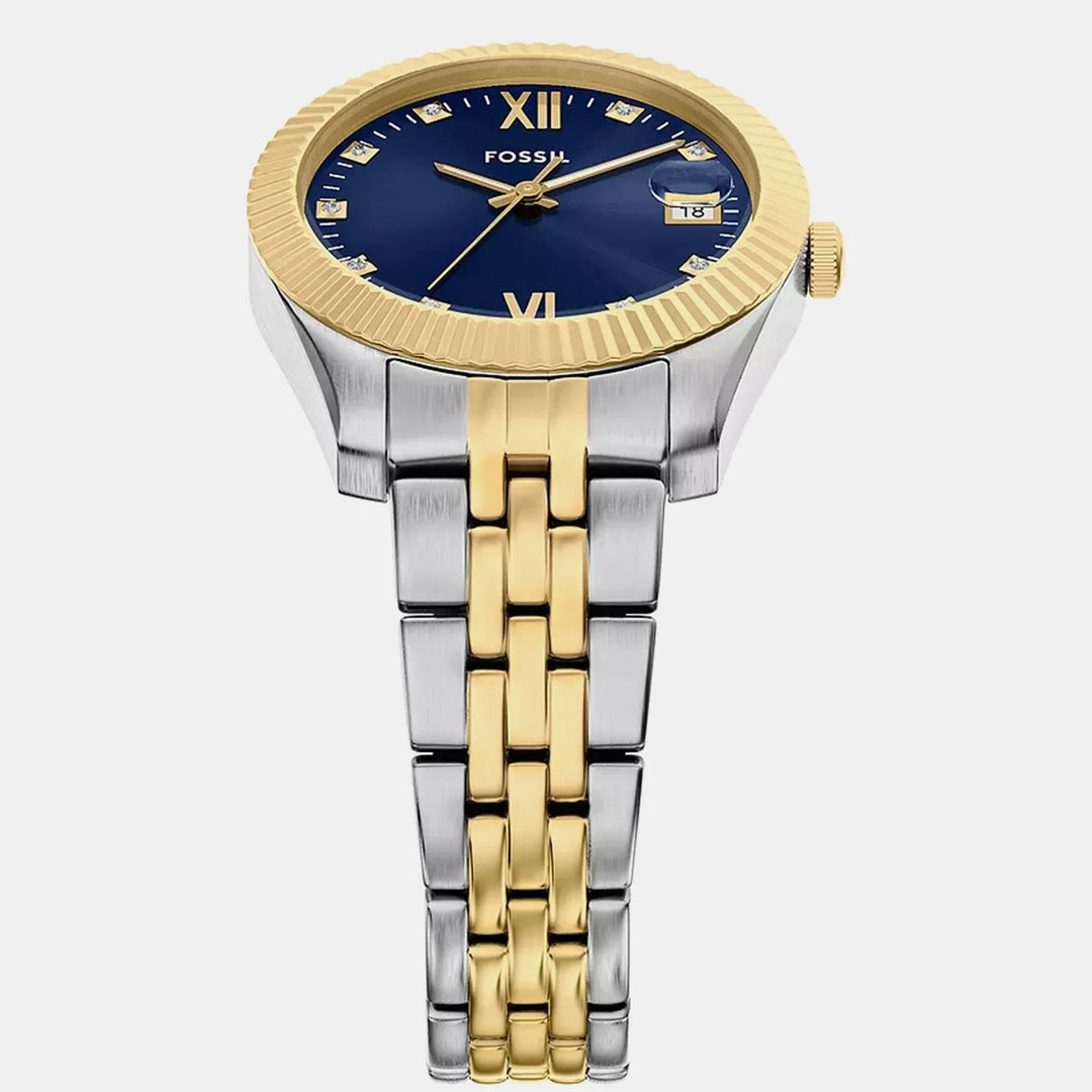 Fossil Scarlette ES5443 Blue Dial Women&