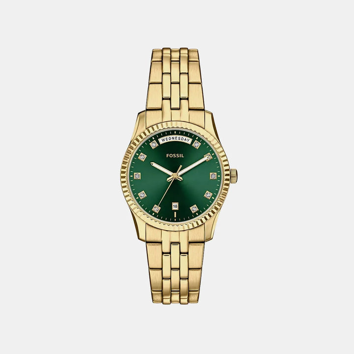 Fossil Scarlette ES5460 Green Dial Women&