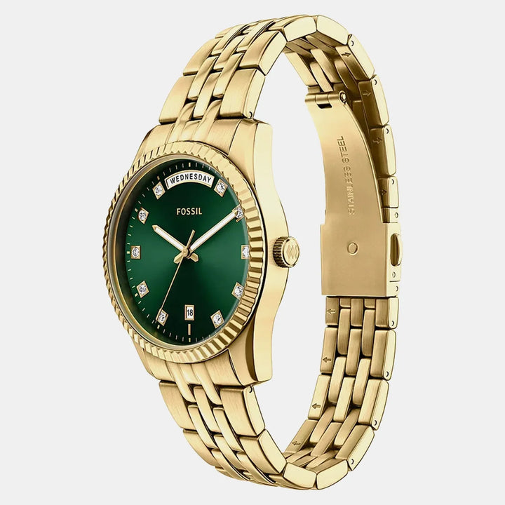 Fossil Scarlette ES5460 Green Dial Women&