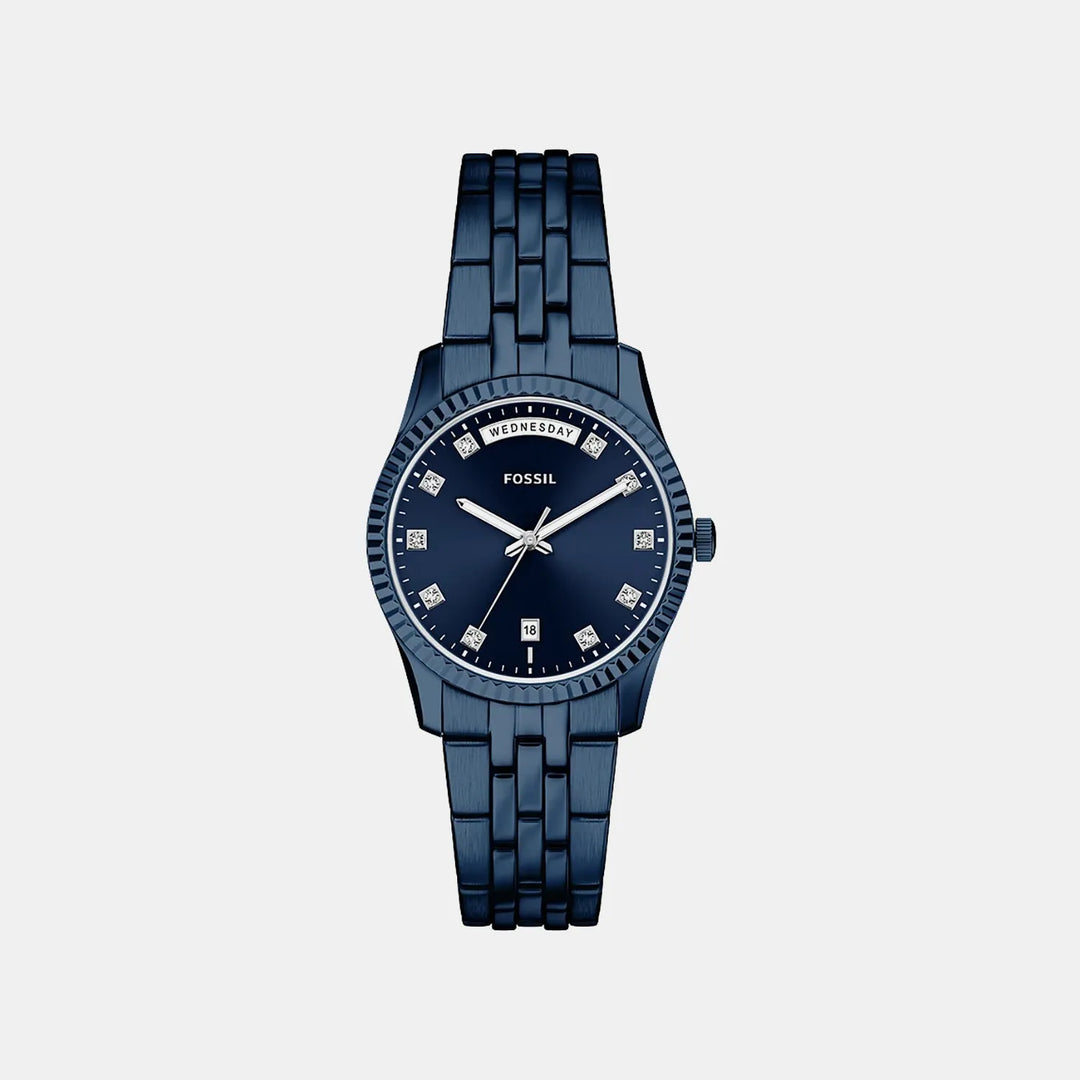 Fossil Scarlette ES5476 Blue Dial Women&