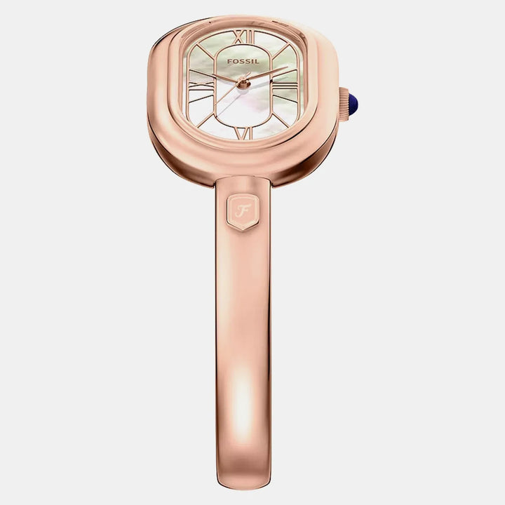 Fossil Sloan ES5472 Rose Gold-Tone Mother Of Pearl Dial Women&