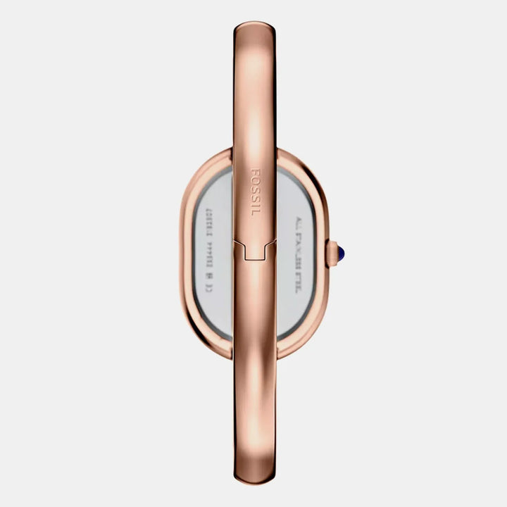 Fossil Sloan ES5472 Rose Gold-Tone Mother Of Pearl Dial Women&