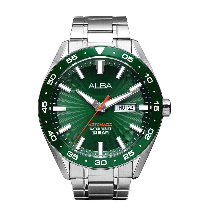 A3B007X1 Green Patterned Dial Automatic Watch
