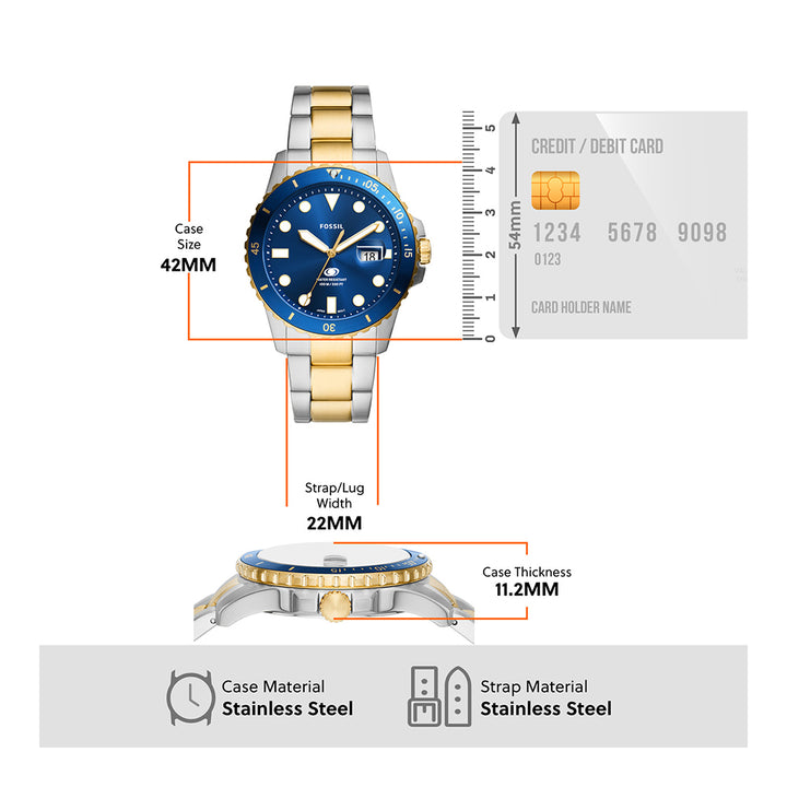 FOSSIL Men Fossil Blu - FS6034I