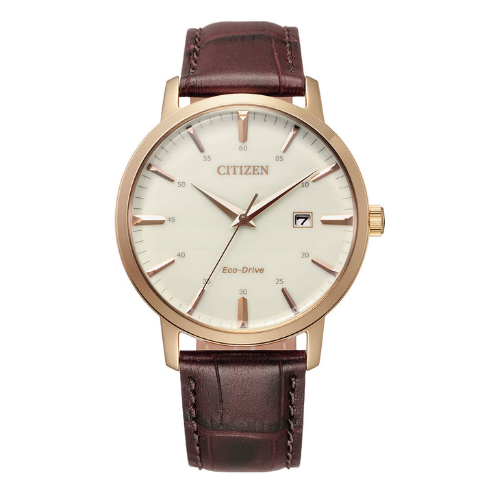 CITIZEN ECO-DRIVE GENTS WATCH WHITE DIAL - BM7463-12A