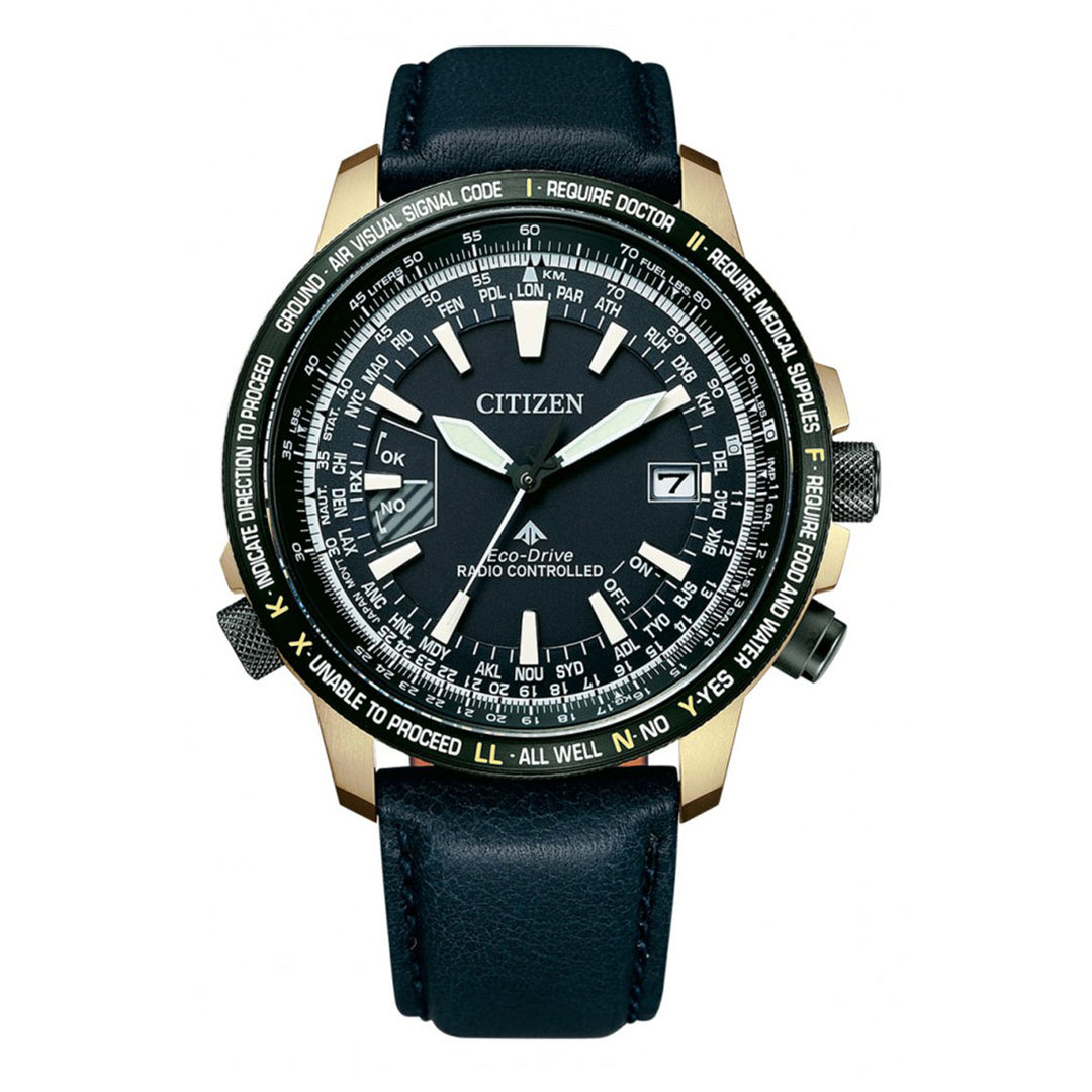 CITIZEN ECO-DRIVE GENTS WATCH BLUE DIAL - CB0204-14L