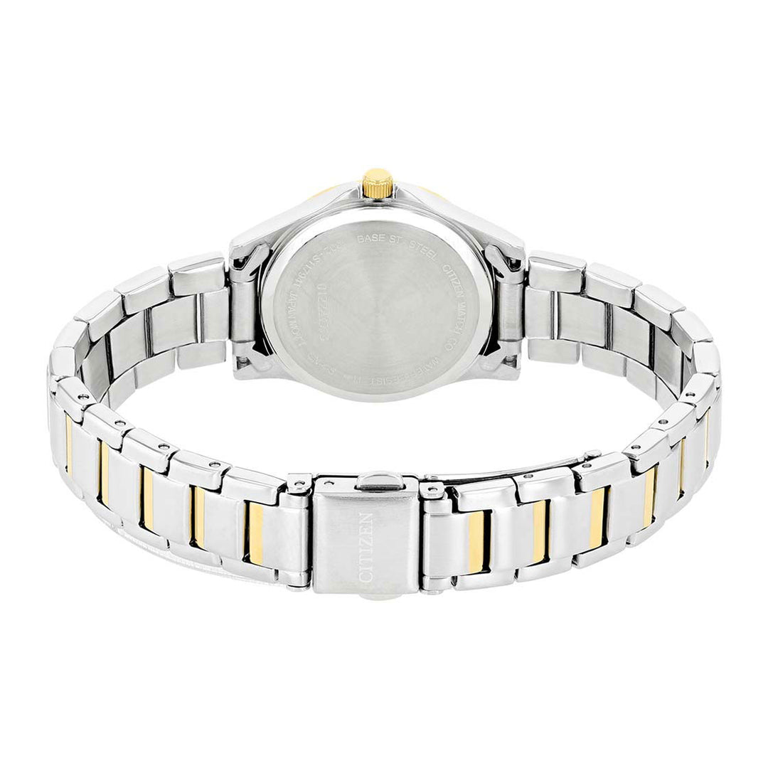 CITIZEN QUARTZ LADIES WATCH WHITE DIAL - EQ0595-55A