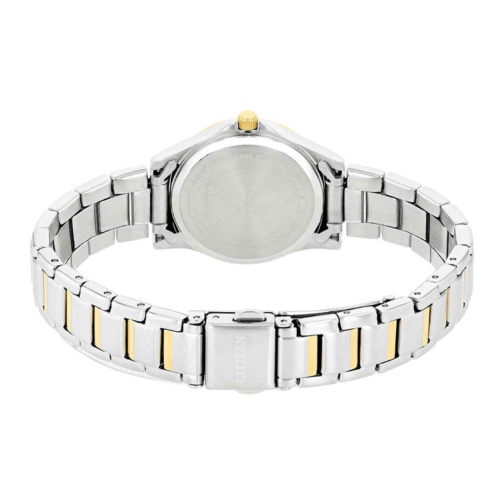 CITIZEN QUARTZ LADIES WATCH WHITE DIAL - EQ0595-55A