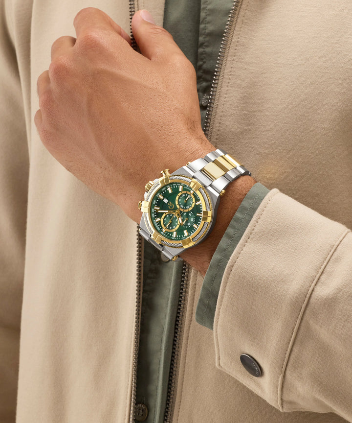 Gc IronForce Z76002G9 Green Dial Chronograph Men&