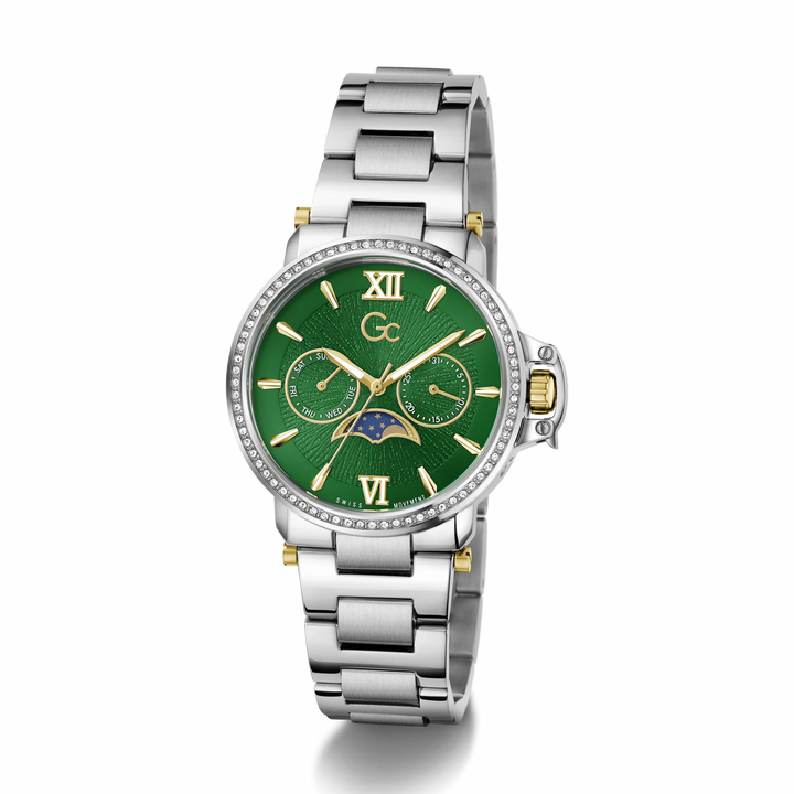 Gc MoonChic Z69001L7 Emerald Dial Women&