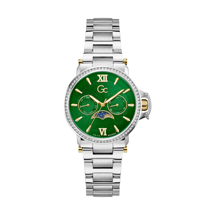 Gc MoonChic Z69001L7 Emerald Dial Women&