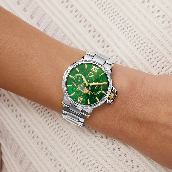 Gc MoonChic Z69001L7 Emerald Dial Women&