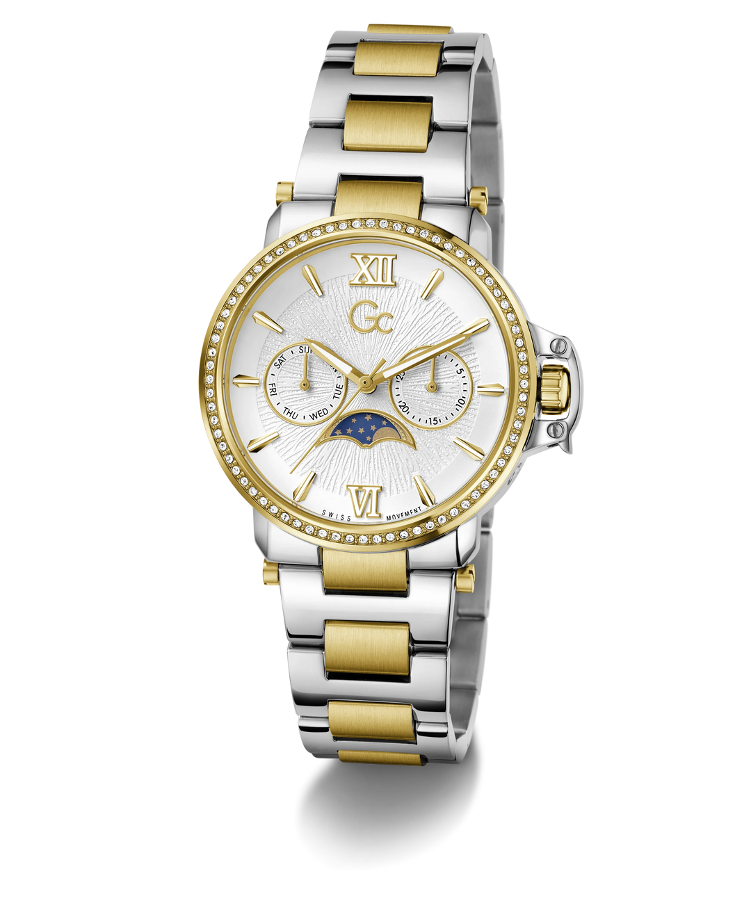 Gc MoonChic Z69003L6 White Dial Women&