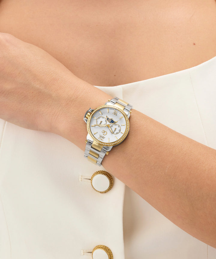 Gc MoonChic Z69003L6 White Dial Women&