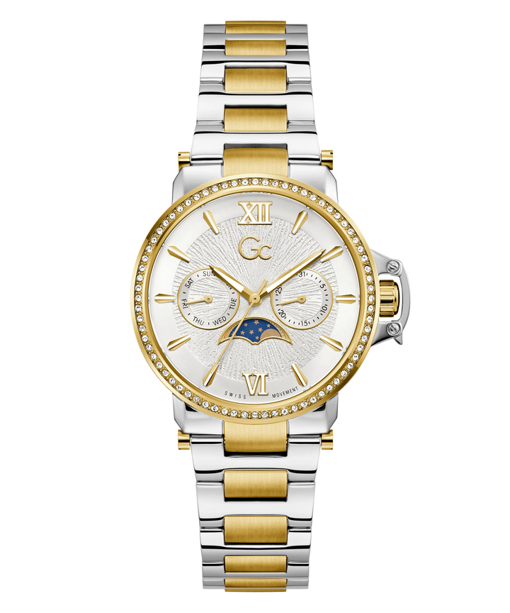 Gc MoonChic Z69003L6 White Dial Women&