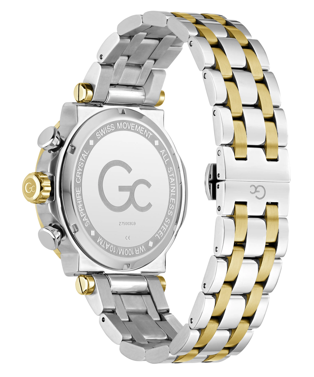 Gc TechnoForce Chrono Metal Z75003G9 Green Dial Men&