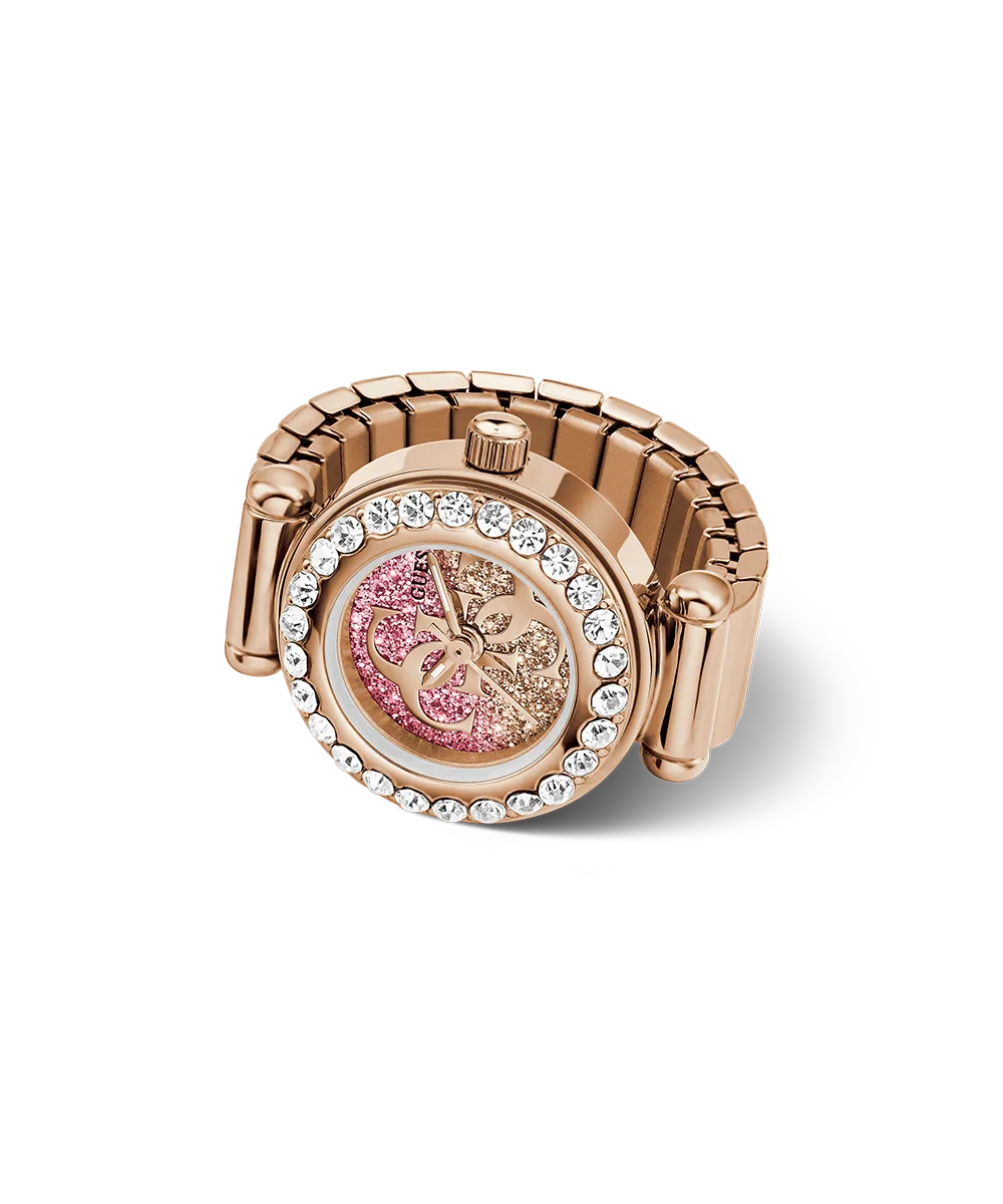 GUESS Anna Rose Gold Tone Analog Watch Ring