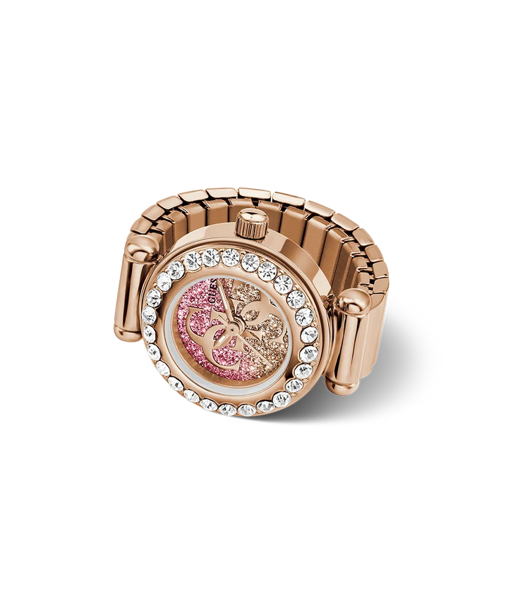 GUESS Anna Rose Gold Tone Analog Watch Ring