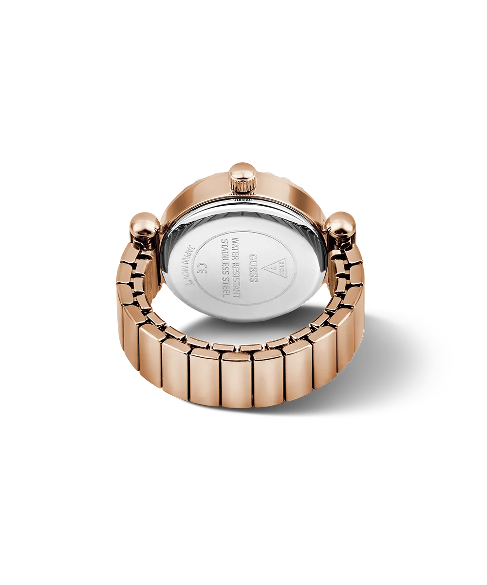 GUESS Anna Rose Gold Tone Analog Watch Ring