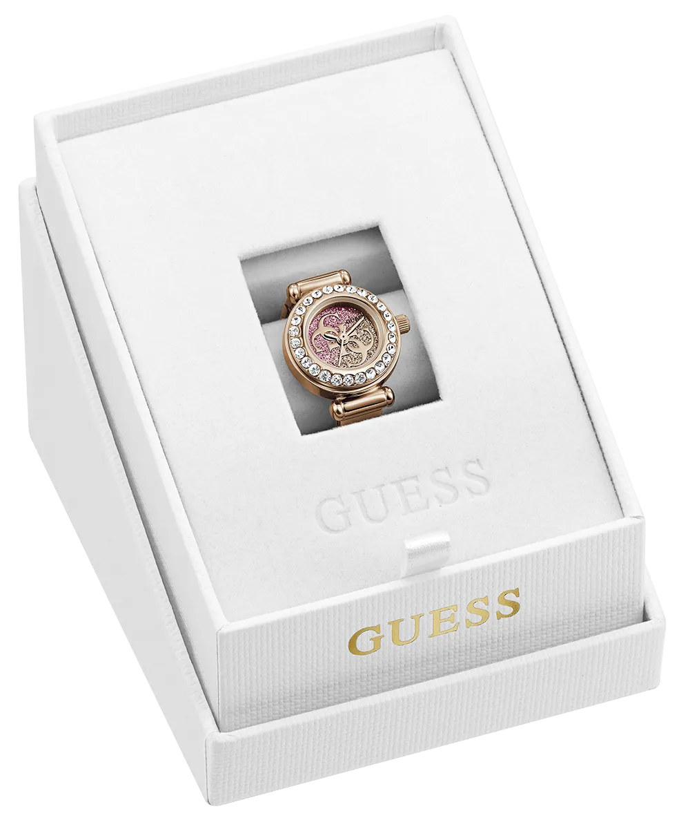 GUESS Anna Rose Gold Tone Analog Watch Ring