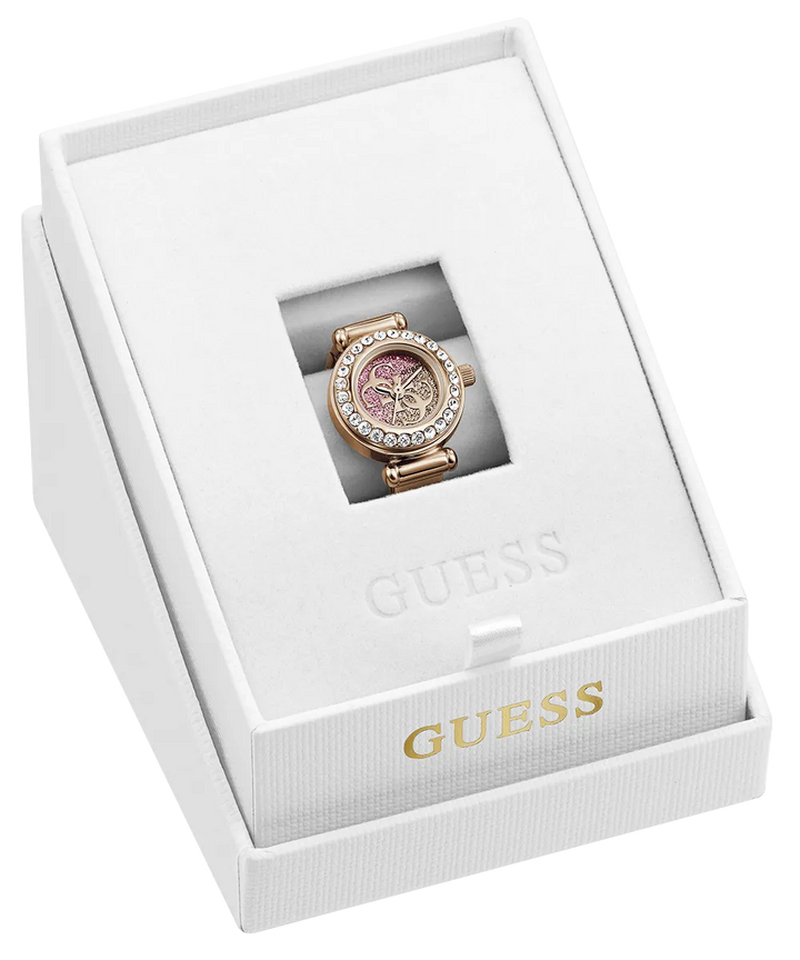 GUESS Anna Rose Gold Tone Analog Watch Ring