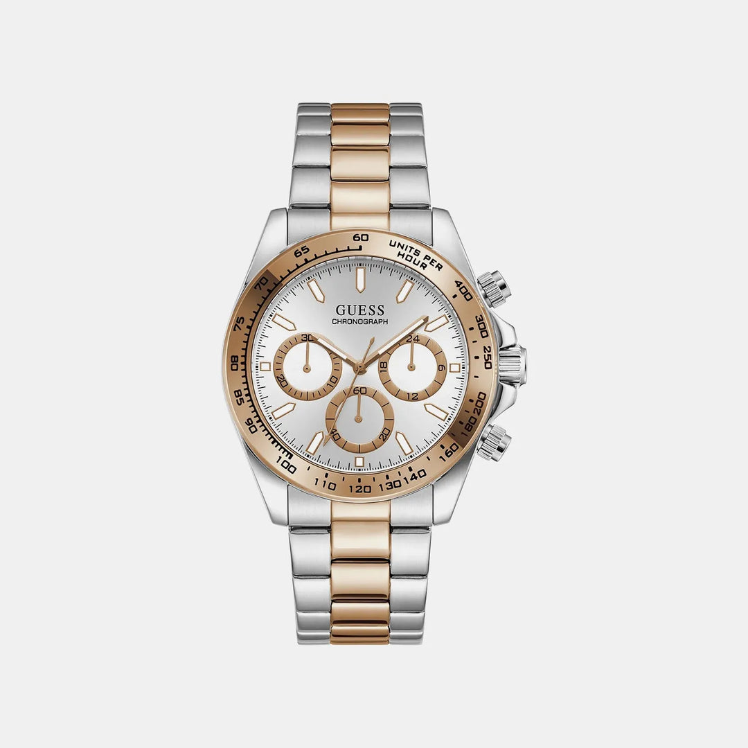 Guess Arthur Silver Dial Chronograph Men&