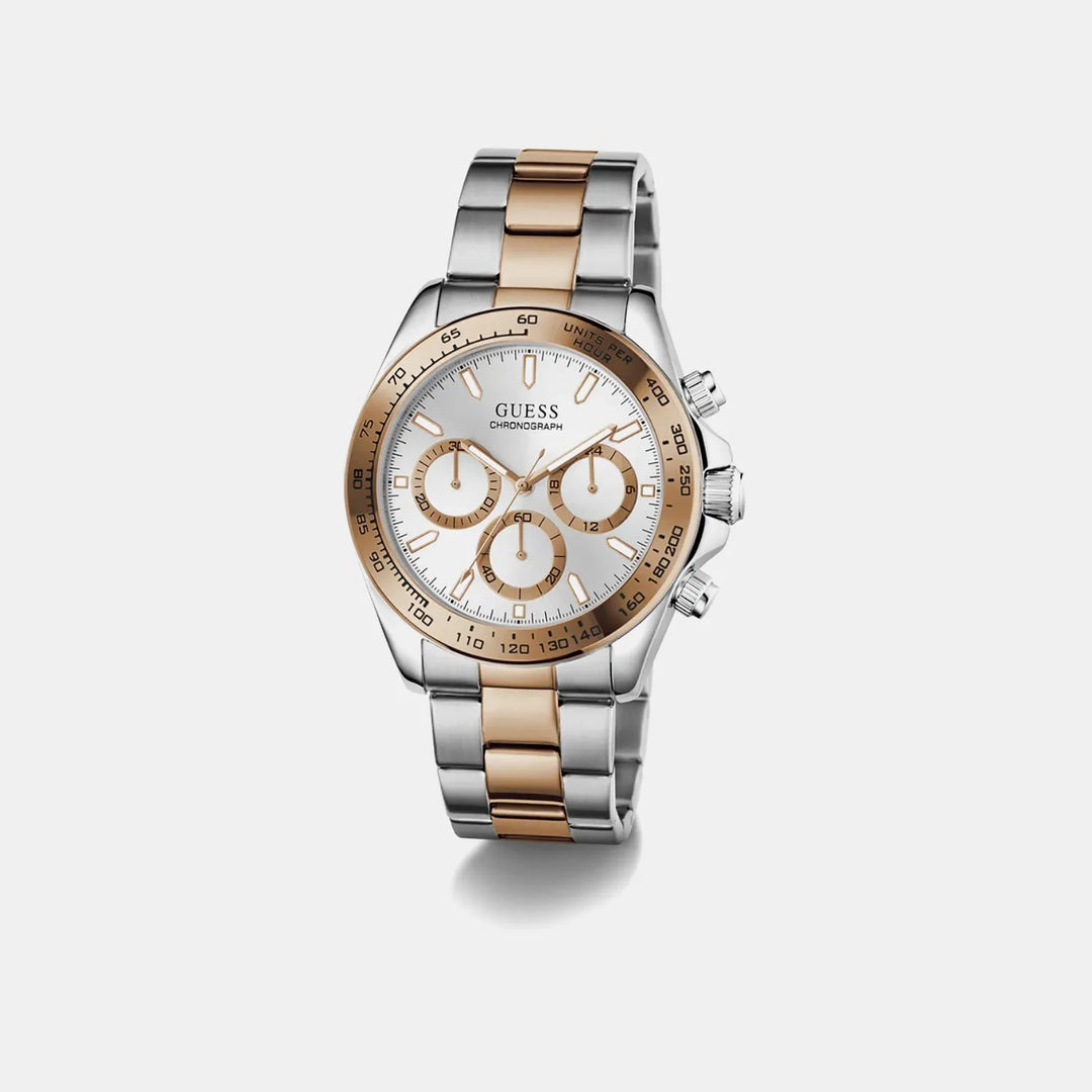 Guess Arthur Silver Dial Chronograph Men&