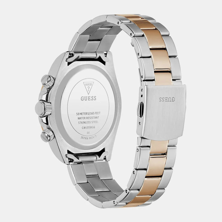 Guess Arthur Silver Dial Chronograph Men&