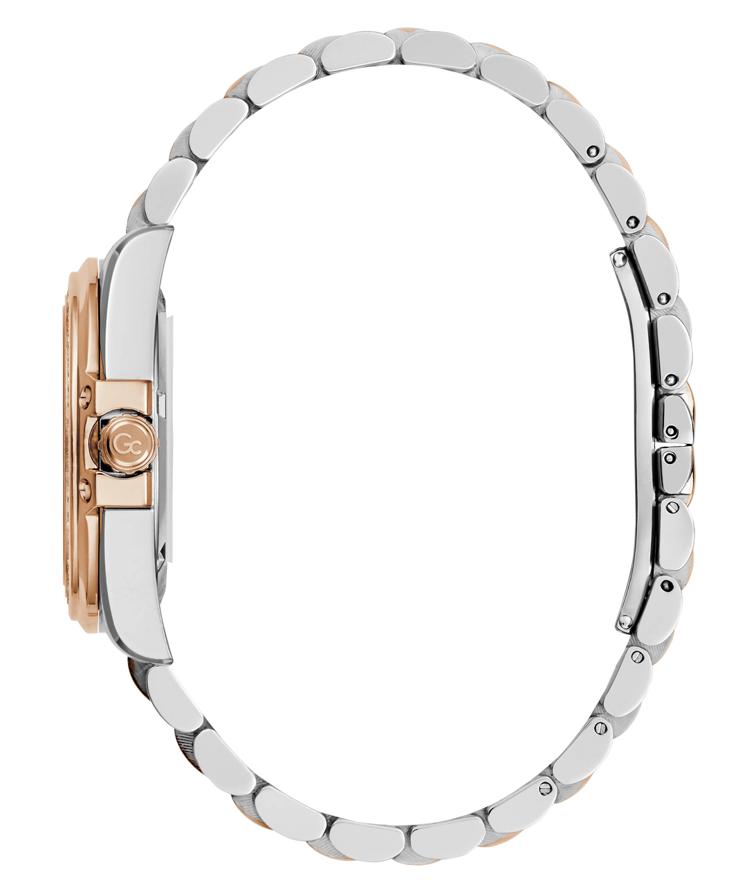 GUESS Gc Bolt Lady Z53001L1 Silver Rose Gold Dial Women&