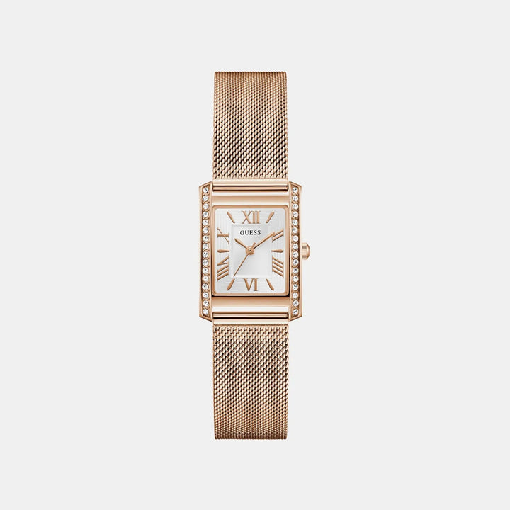Guess Gd Bonnet GW0997L3 Rose Gold-Tone White Dial Women&
