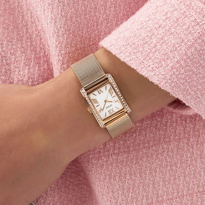 Guess Gd Bonnet GW0997L3 Rose Gold-Tone White Dial Women&