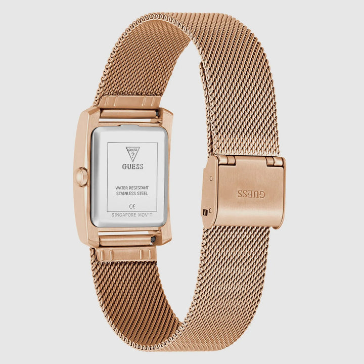 Guess Gd Bonnet GW0997L3 Rose Gold-Tone White Dial Women&