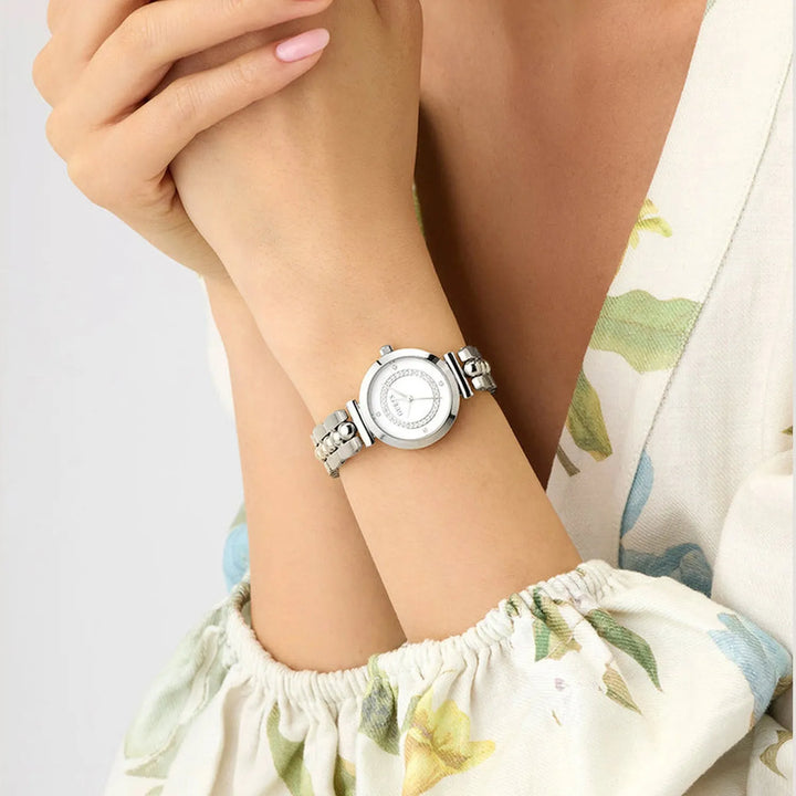 Guess Leena GW0994L1 Silver Sunray Dial Women&