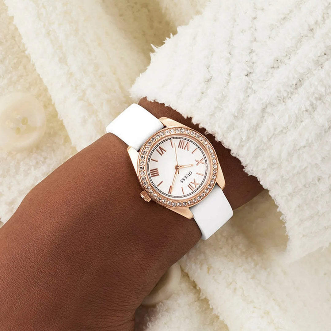 Guess Mini Luna GW1000L3 White Dial Women&