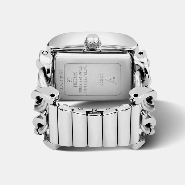 Guess Mod Heavy Metal Silver Dial Women&