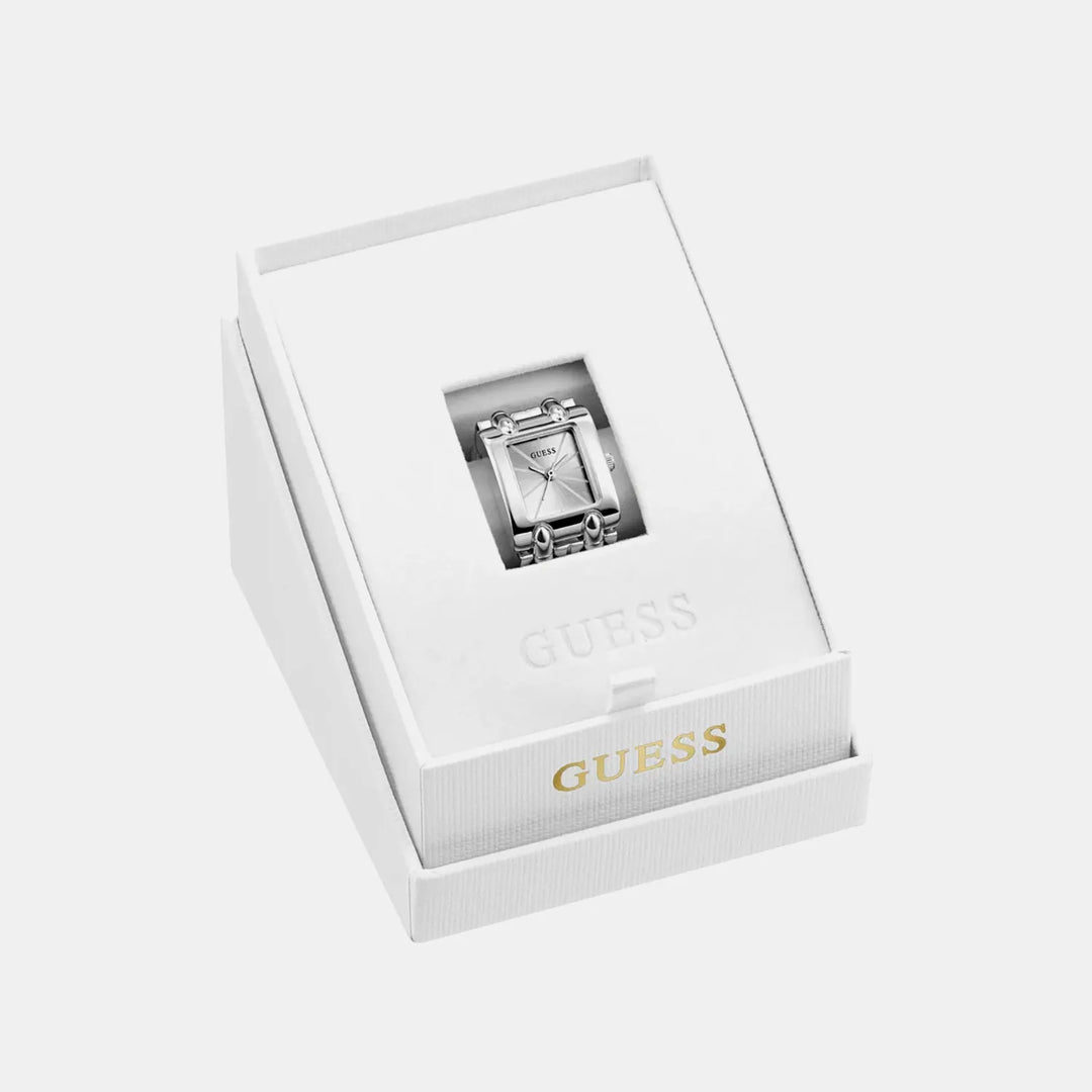 Guess Mod Heavy Metal Silver Dial Women&