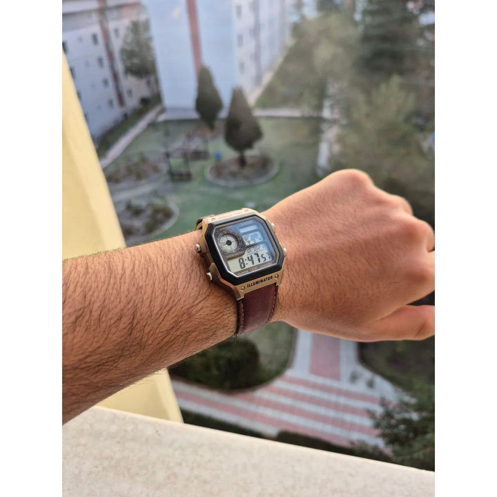 CASIO D383 CASIO YOUTH AE1200WHL-5AVDF Digital Watch (Unisex)