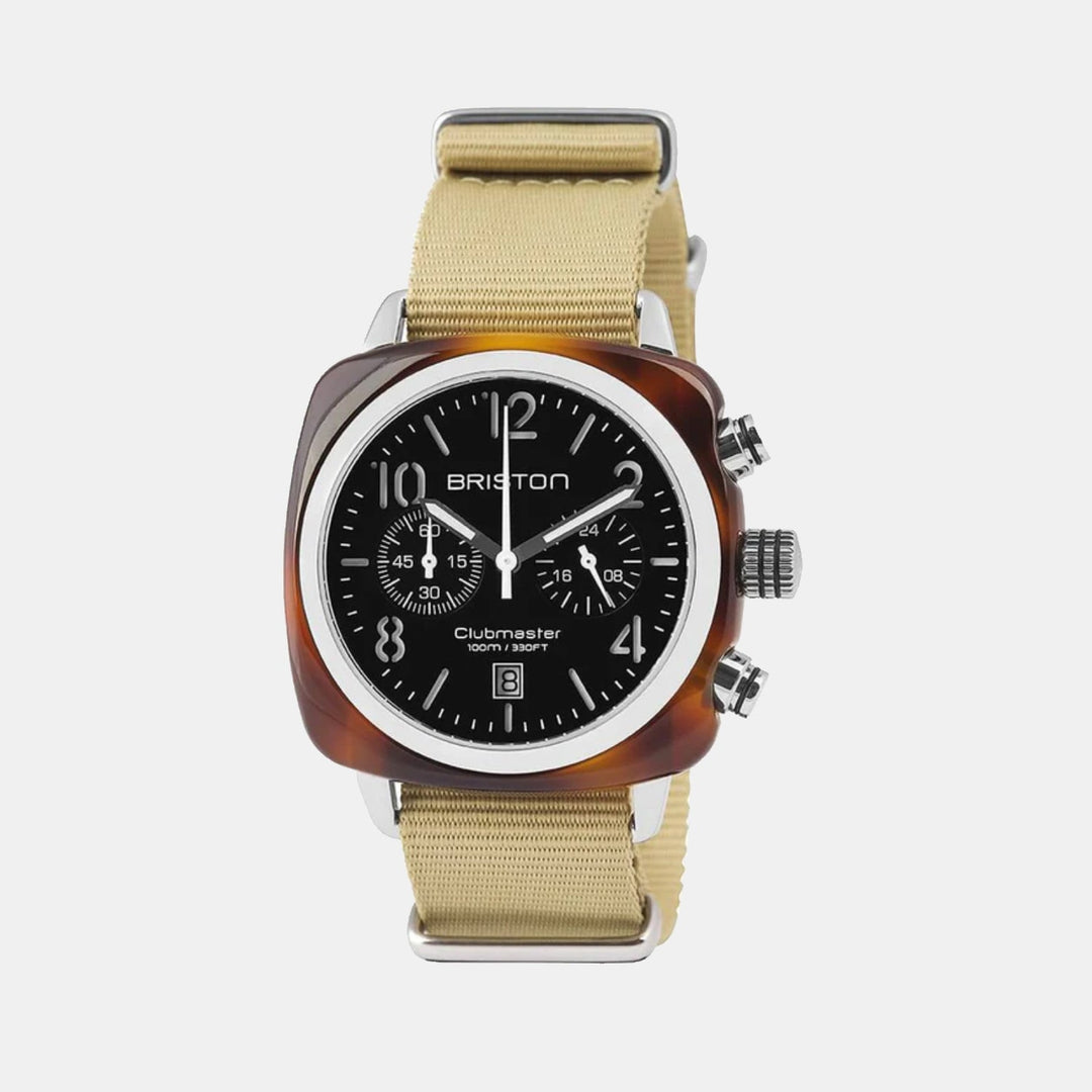 Briston Clubmaster Classic Chronograph Black Dial Women&