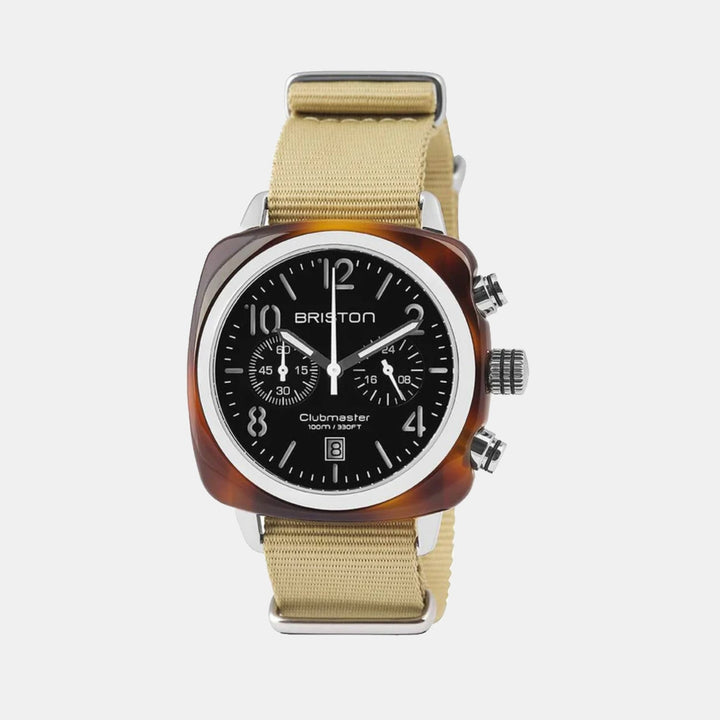Briston Clubmaster Classic Chronograph Black Dial Women&