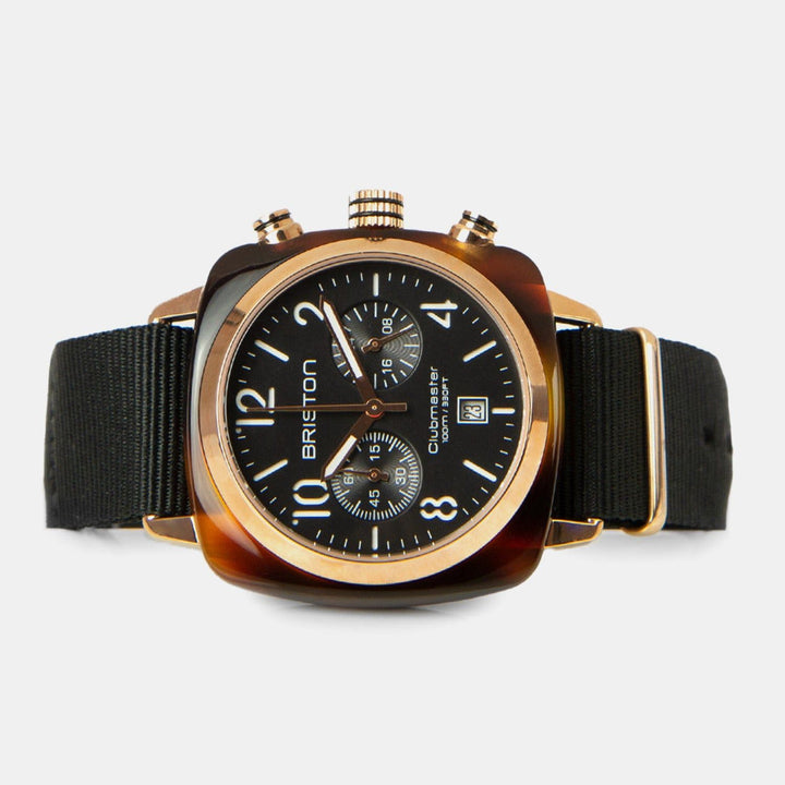 Briston Clubmaster Classic 14140.PRA.T.1.NB Black Dial Chronograph Men&