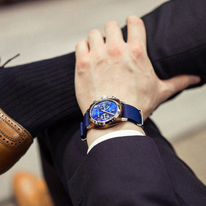 Briston Clubmaster Classic 15140.SA.T.9.NNB Blue Dial Men&