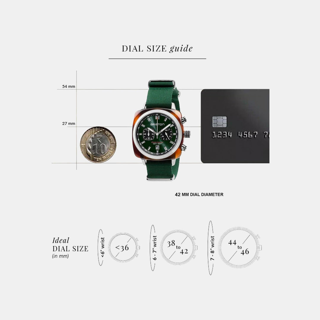 Briston Clubmaster Sport 17142.SA.TS.10.NBG Green Dial Men&