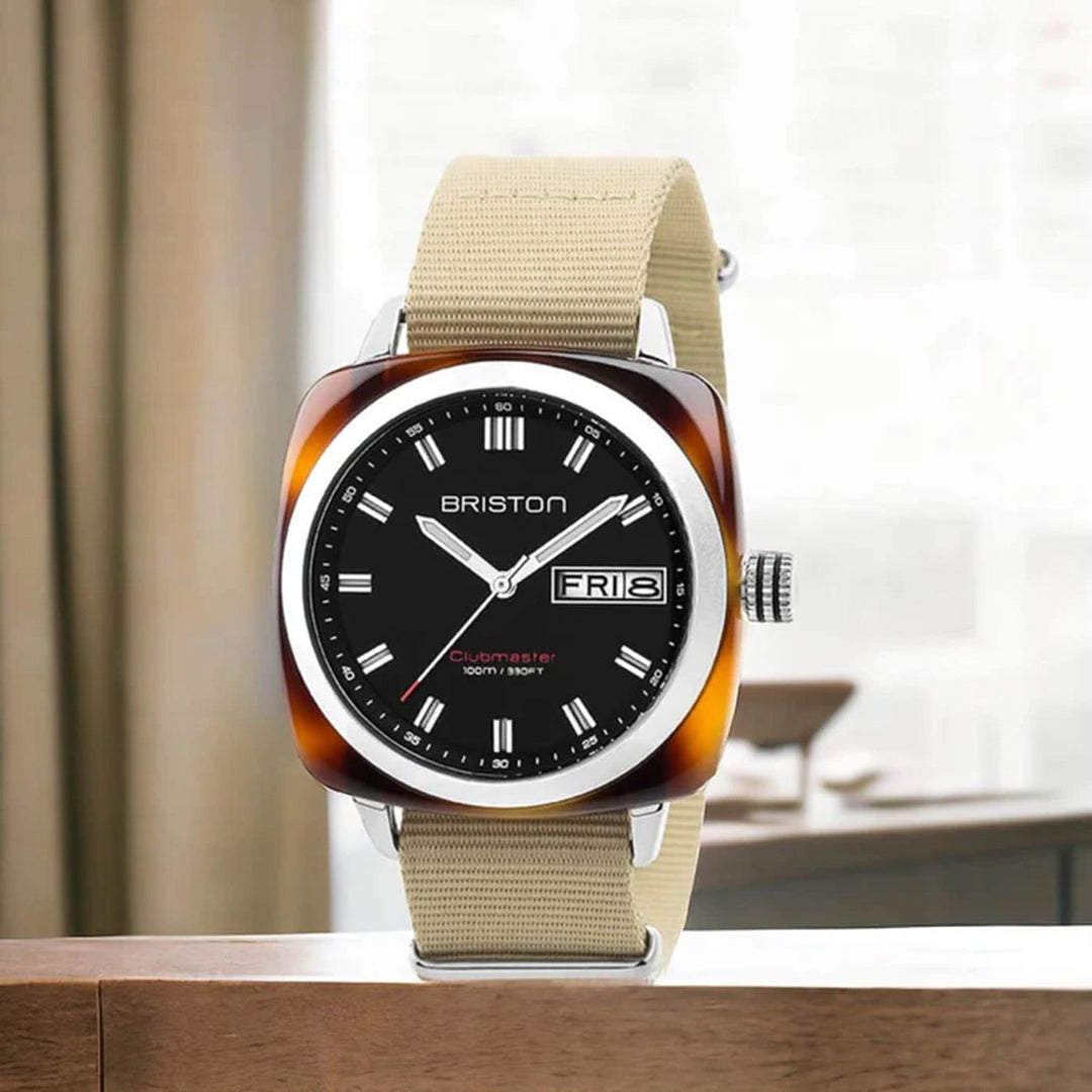 Briston Clubmaster Sport 17342.SA.TS.1.NK Black Dial NATO Men&