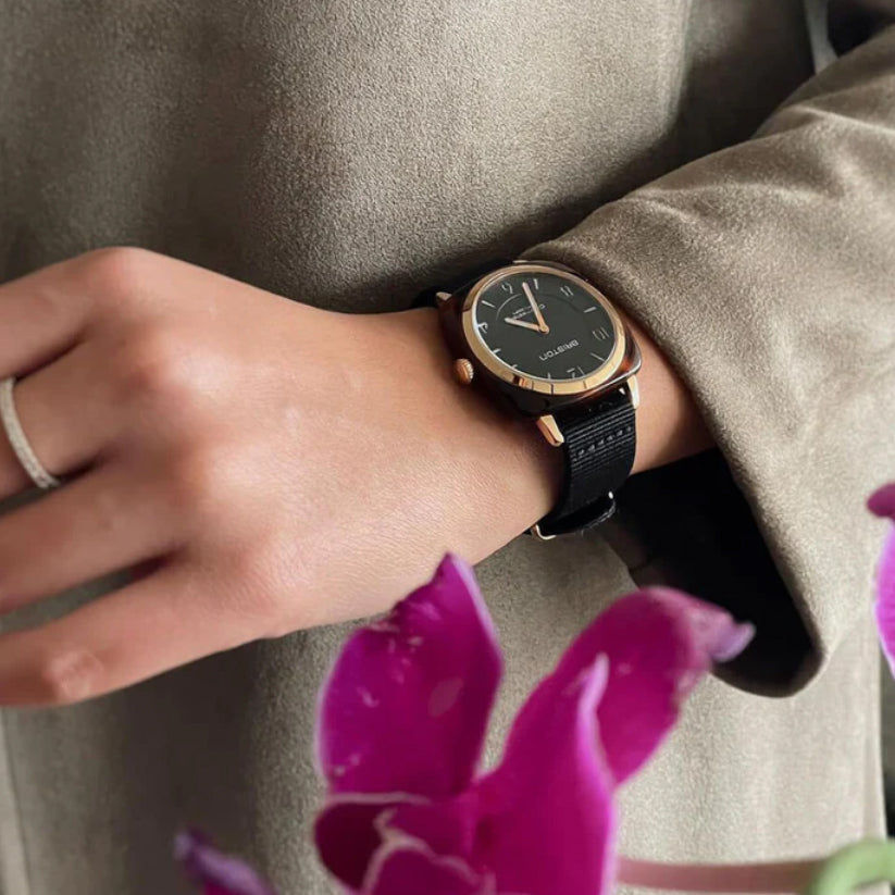 Briston Clubmaster Chic 17536.PRA.T.1.NB Black Dial Women&