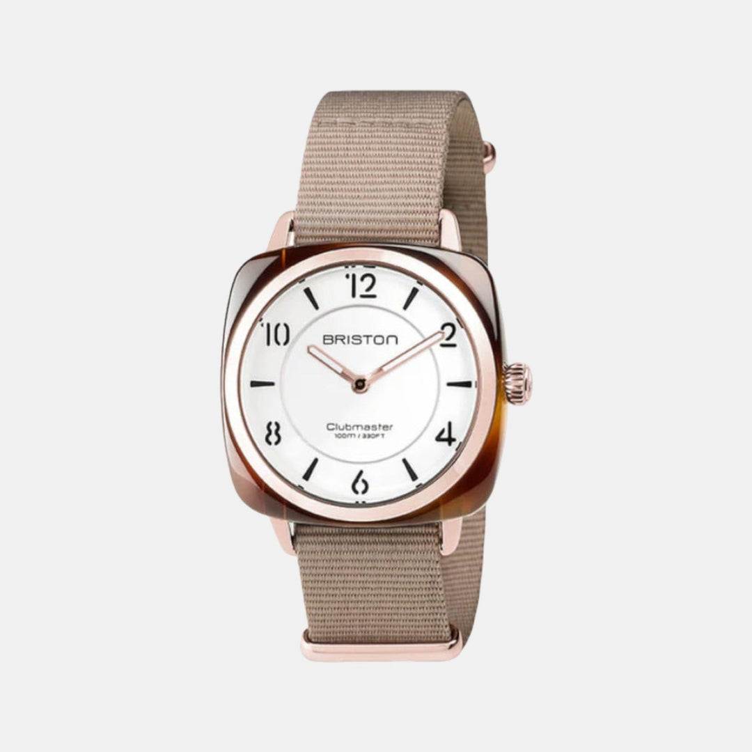 Briston Clubmaster Chic 17536.PRA.T.2.NT White Dial Women&
