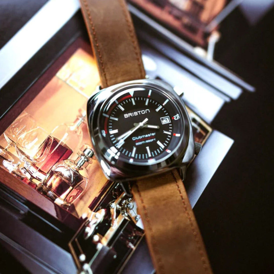 Briston Clubmaster Diver 17642.PS.D.1.LVBR Black Dial Men&