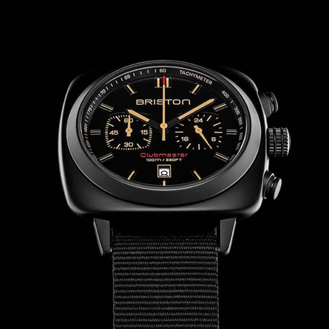 Briston Clubmaster Sport 18142.PBAM.BS.4.NB Matt Black Dial Chronograph Men&