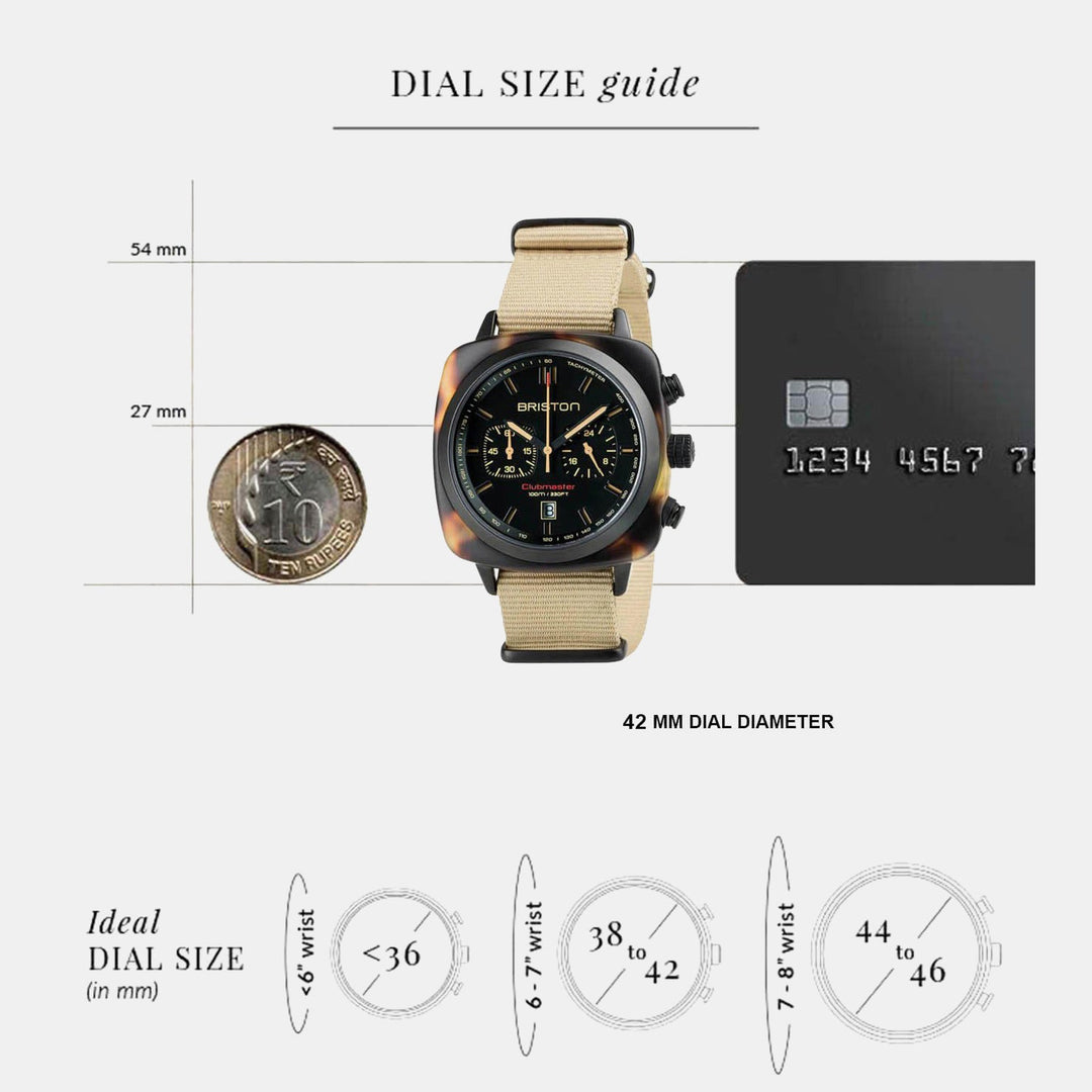 Briston Clubmaster Sport 18142.PBAM.TSS.5.NK Black Dial Quartz Chronograph Men&
