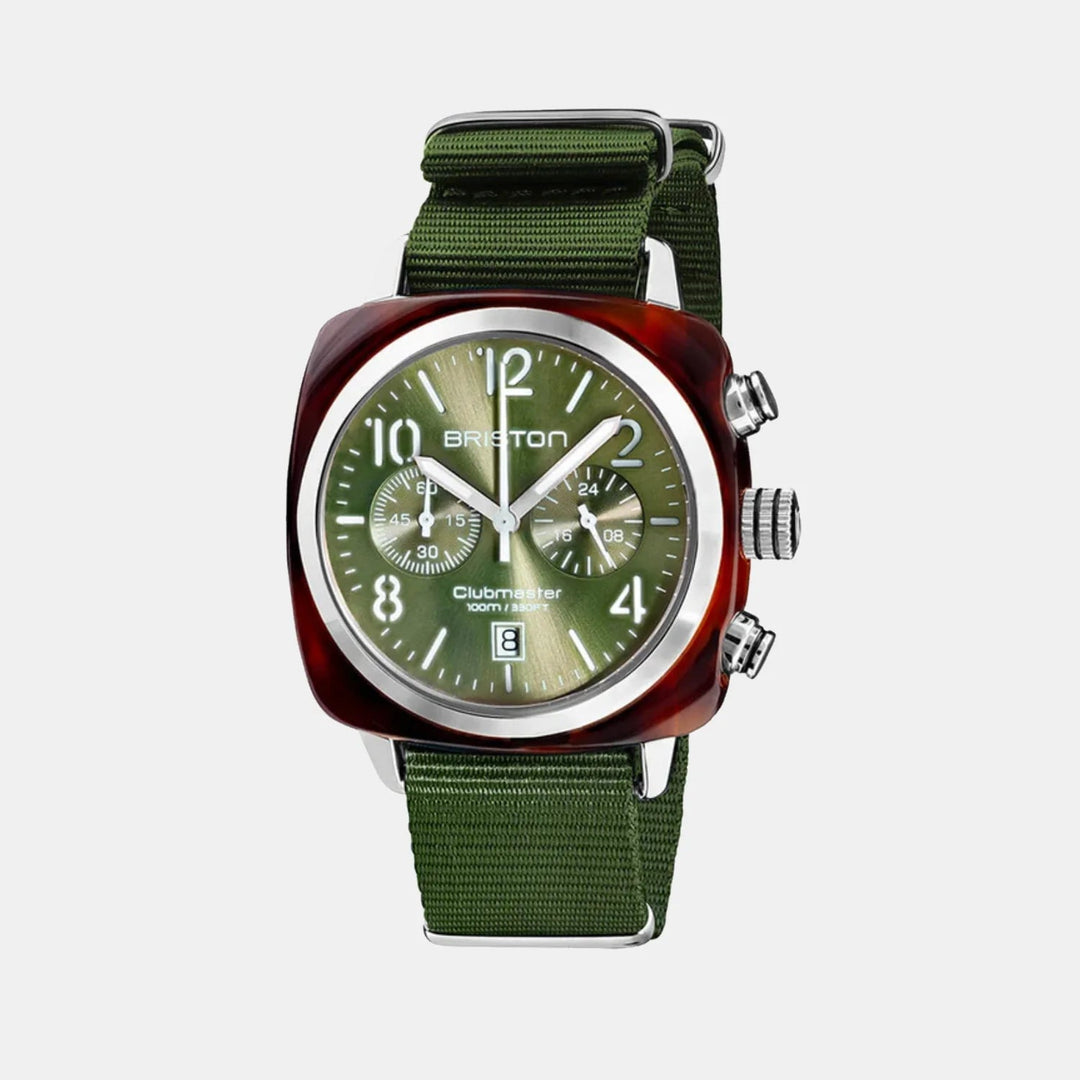 Briston Clubmaster Classic 19140.SA.T.26.NOL Olive Green Dial Men&