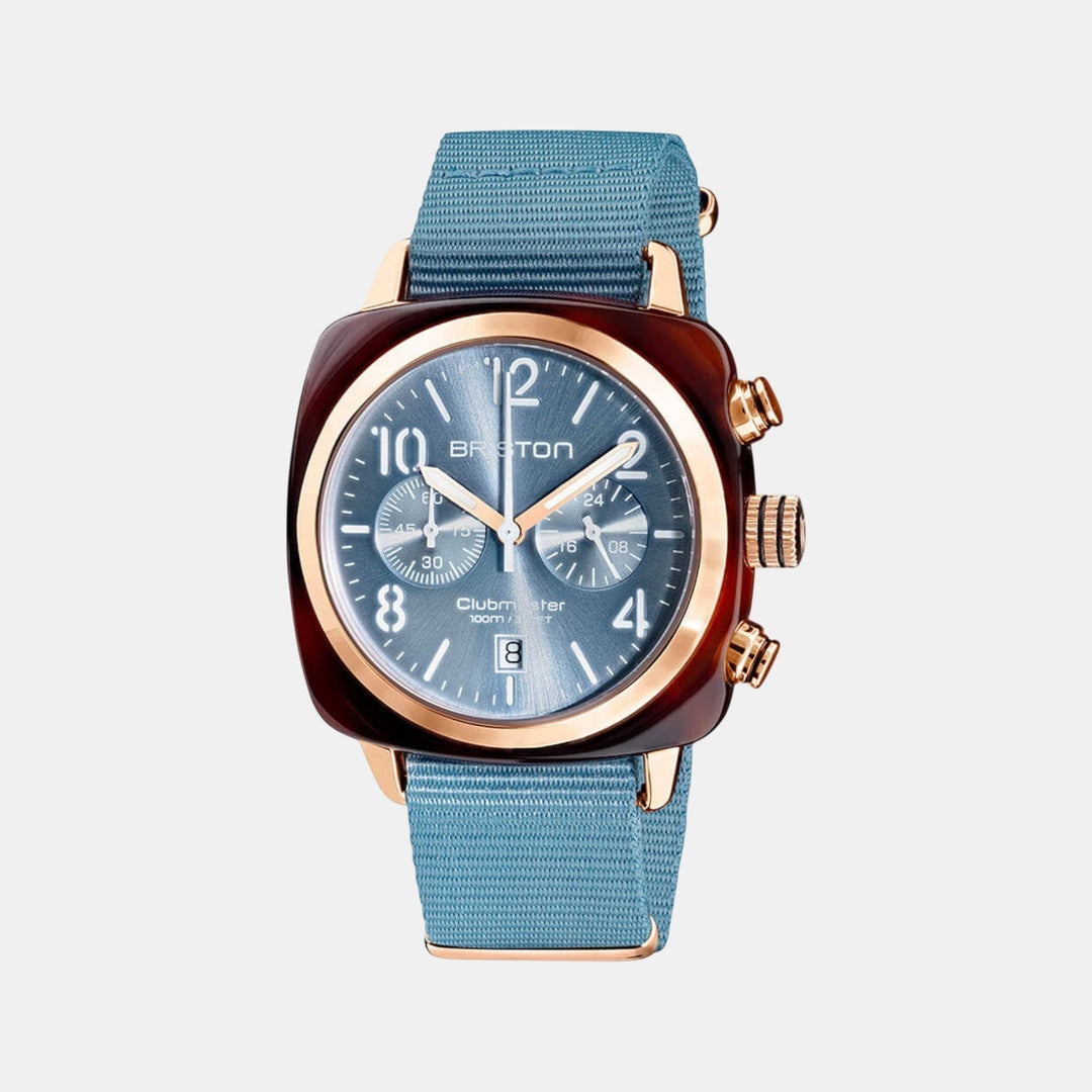 Briston Clubmaster Classic 19140.PRA.T.25.NIB Blue Dial Chronograph Unisex Watch